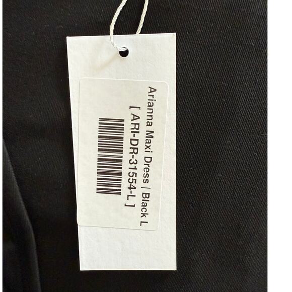 Baltic Born Arianna Black Long Sleeve Maxi Dress, Large - NEW! - Picture 5 of 5
